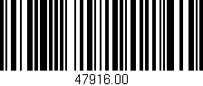 Código de barras (EAN, GTIN, SKU, ISBN): '47916.00'