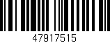 Código de barras (EAN, GTIN, SKU, ISBN): '47917515'