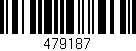 Código de barras (EAN, GTIN, SKU, ISBN): '479187'