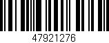Código de barras (EAN, GTIN, SKU, ISBN): '47921276'