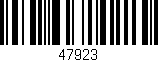Código de barras (EAN, GTIN, SKU, ISBN): '47923'