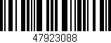 Código de barras (EAN, GTIN, SKU, ISBN): '47923088'