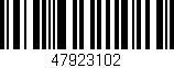 Código de barras (EAN, GTIN, SKU, ISBN): '47923102'