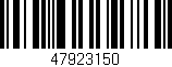 Código de barras (EAN, GTIN, SKU, ISBN): '47923150'