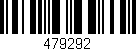 Código de barras (EAN, GTIN, SKU, ISBN): '479292'