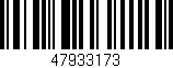 Código de barras (EAN, GTIN, SKU, ISBN): '47933173'