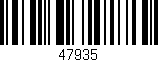 Código de barras (EAN, GTIN, SKU, ISBN): '47935'