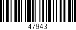 Código de barras (EAN, GTIN, SKU, ISBN): '47943'