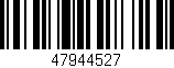 Código de barras (EAN, GTIN, SKU, ISBN): '47944527'