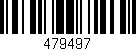 Código de barras (EAN, GTIN, SKU, ISBN): '479497'