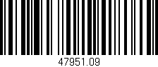 Código de barras (EAN, GTIN, SKU, ISBN): '47951.09'