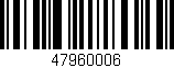 Código de barras (EAN, GTIN, SKU, ISBN): '47960006'