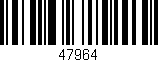 Código de barras (EAN, GTIN, SKU, ISBN): '47964'