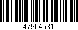 Código de barras (EAN, GTIN, SKU, ISBN): '47964531'