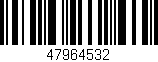 Código de barras (EAN, GTIN, SKU, ISBN): '47964532'