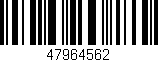 Código de barras (EAN, GTIN, SKU, ISBN): '47964562'