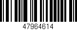Código de barras (EAN, GTIN, SKU, ISBN): '47964614'