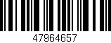 Código de barras (EAN, GTIN, SKU, ISBN): '47964657'
