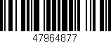Código de barras (EAN, GTIN, SKU, ISBN): '47964877'