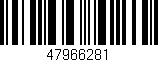 Código de barras (EAN, GTIN, SKU, ISBN): '47966281'