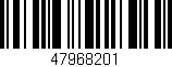 Código de barras (EAN, GTIN, SKU, ISBN): '47968201'