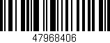 Código de barras (EAN, GTIN, SKU, ISBN): '47968406'