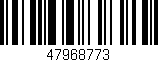 Código de barras (EAN, GTIN, SKU, ISBN): '47968773'
