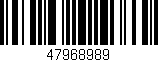 Código de barras (EAN, GTIN, SKU, ISBN): '47968989'