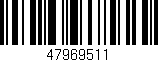 Código de barras (EAN, GTIN, SKU, ISBN): '47969511'