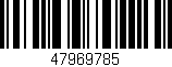Código de barras (EAN, GTIN, SKU, ISBN): '47969785'
