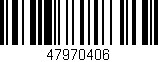 Código de barras (EAN, GTIN, SKU, ISBN): '47970406'