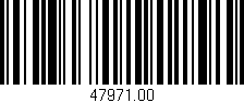 Código de barras (EAN, GTIN, SKU, ISBN): '47971.00'