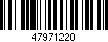 Código de barras (EAN, GTIN, SKU, ISBN): '47971220'