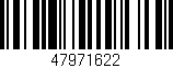Código de barras (EAN, GTIN, SKU, ISBN): '47971622'