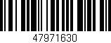 Código de barras (EAN, GTIN, SKU, ISBN): '47971630'