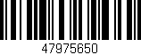 Código de barras (EAN, GTIN, SKU, ISBN): '47975650'