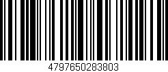 Código de barras (EAN, GTIN, SKU, ISBN): '4797650283803'
