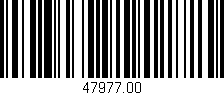 Código de barras (EAN, GTIN, SKU, ISBN): '47977.00'