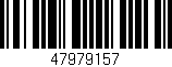 Código de barras (EAN, GTIN, SKU, ISBN): '47979157'