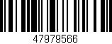 Código de barras (EAN, GTIN, SKU, ISBN): '47979566'