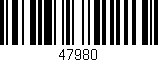 Código de barras (EAN, GTIN, SKU, ISBN): '47980'