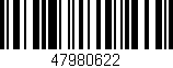 Código de barras (EAN, GTIN, SKU, ISBN): '47980622'