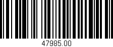 Código de barras (EAN, GTIN, SKU, ISBN): '47985.00'