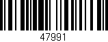 Código de barras (EAN, GTIN, SKU, ISBN): '47991'