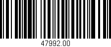 Código de barras (EAN, GTIN, SKU, ISBN): '47992.00'