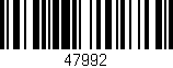 Código de barras (EAN, GTIN, SKU, ISBN): '47992'