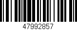 Código de barras (EAN, GTIN, SKU, ISBN): '47992857'