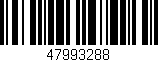 Código de barras (EAN, GTIN, SKU, ISBN): '47993288'