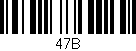 Código de barras (EAN, GTIN, SKU, ISBN): '47B'