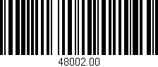 Código de barras (EAN, GTIN, SKU, ISBN): '48002.00'